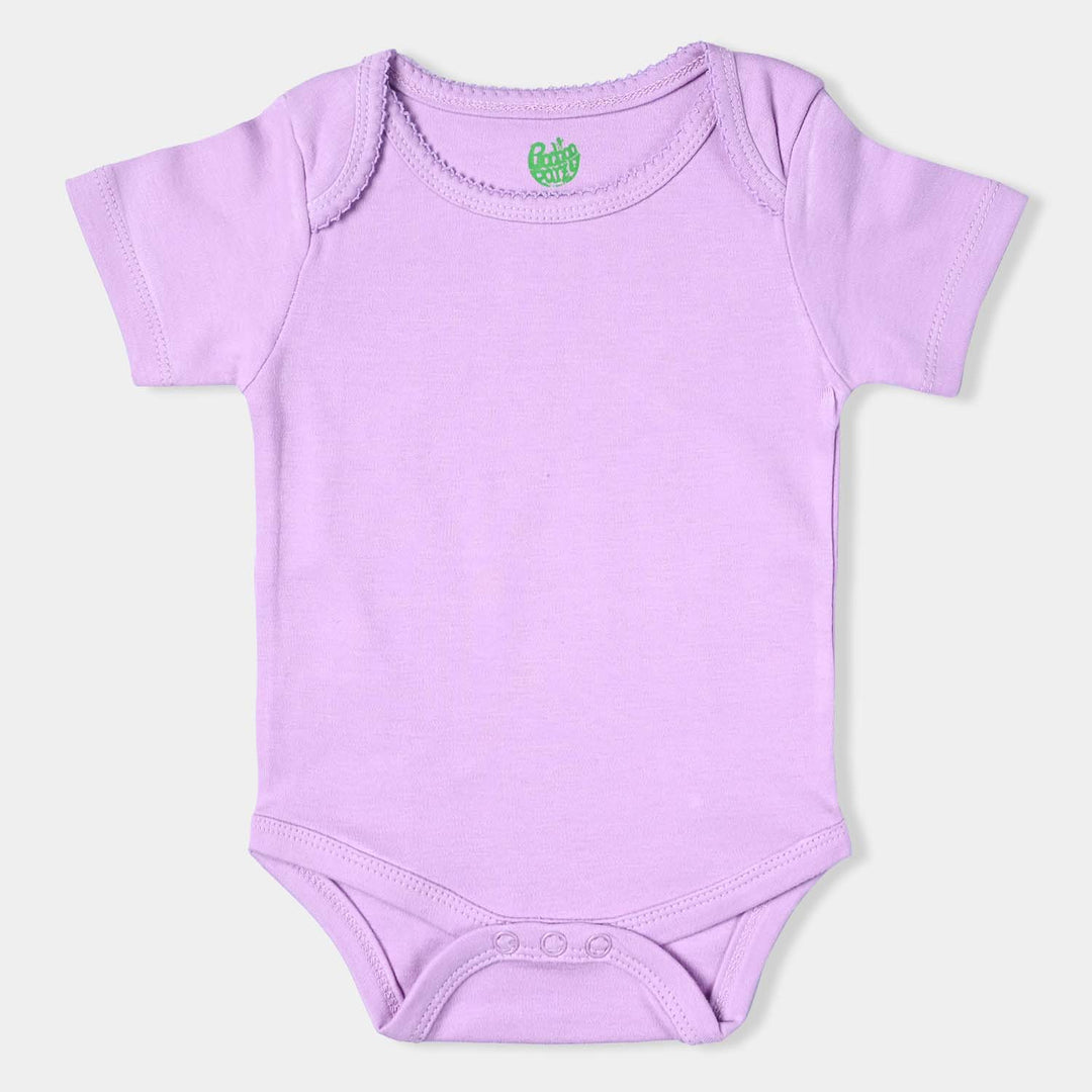Pack Of 3 Infant Girls Cotton Interlock Rompers Basic