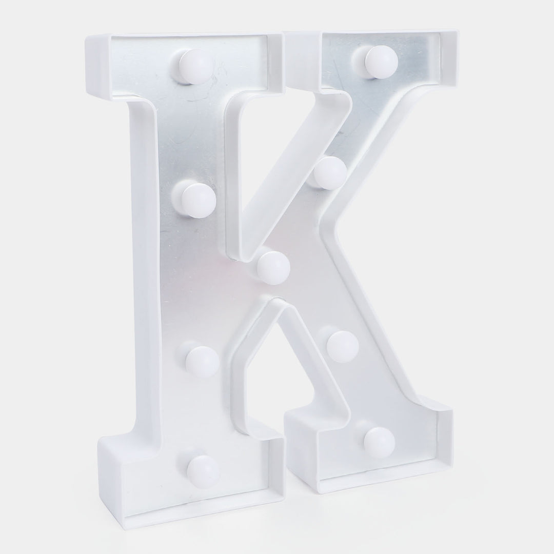 Decoration HBD LED Light Silver "K"