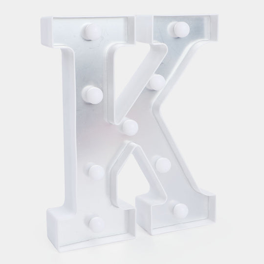 Decoration HBD LED Light Silver "K"
