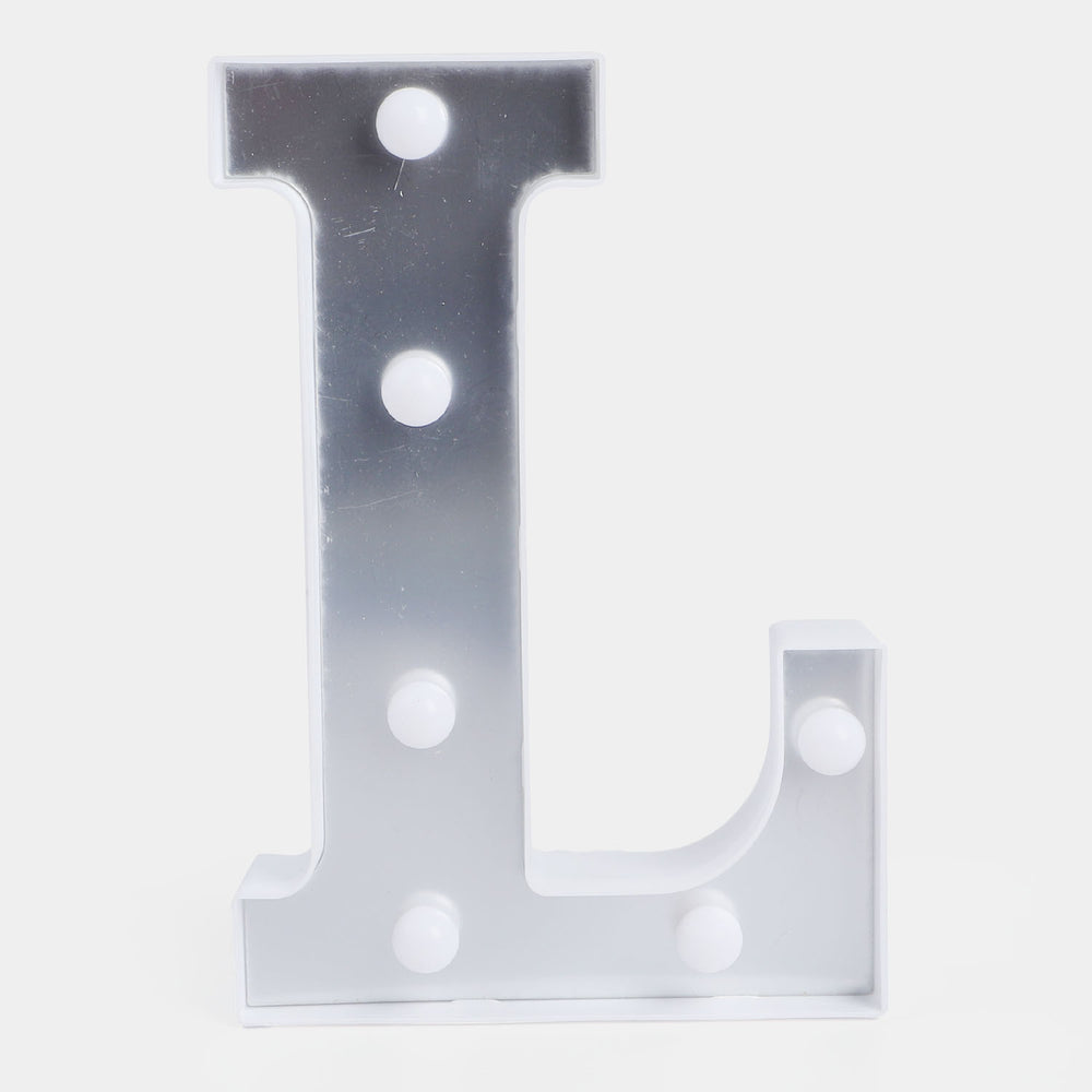 Decoration HB LED Light Silver "L "