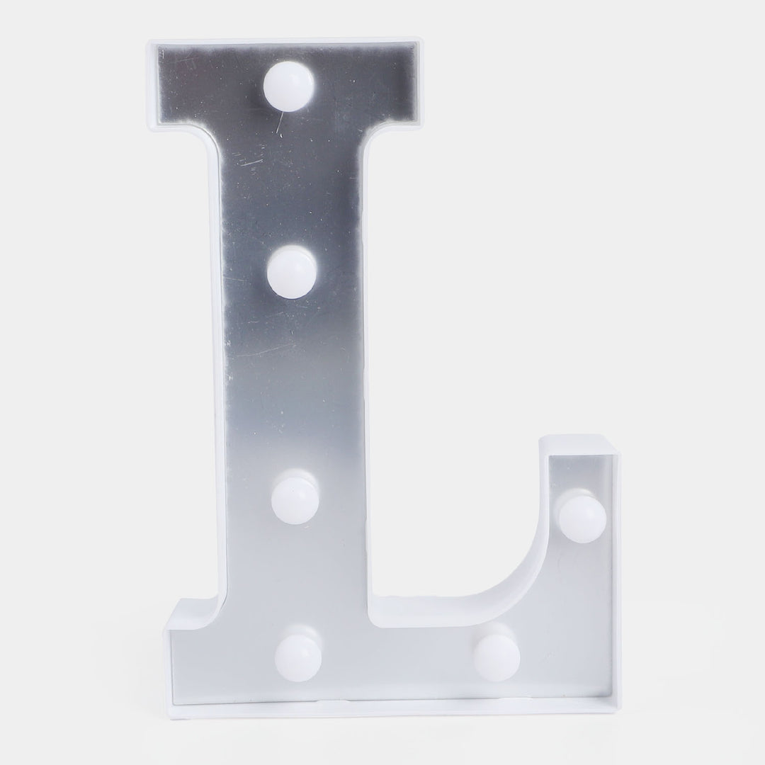 Decoration HB LED Light Silver "L "