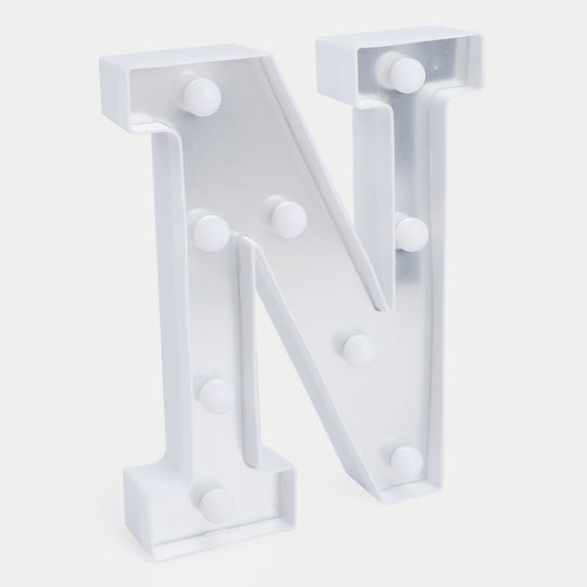 Decoration HB LED Light Silver "N"