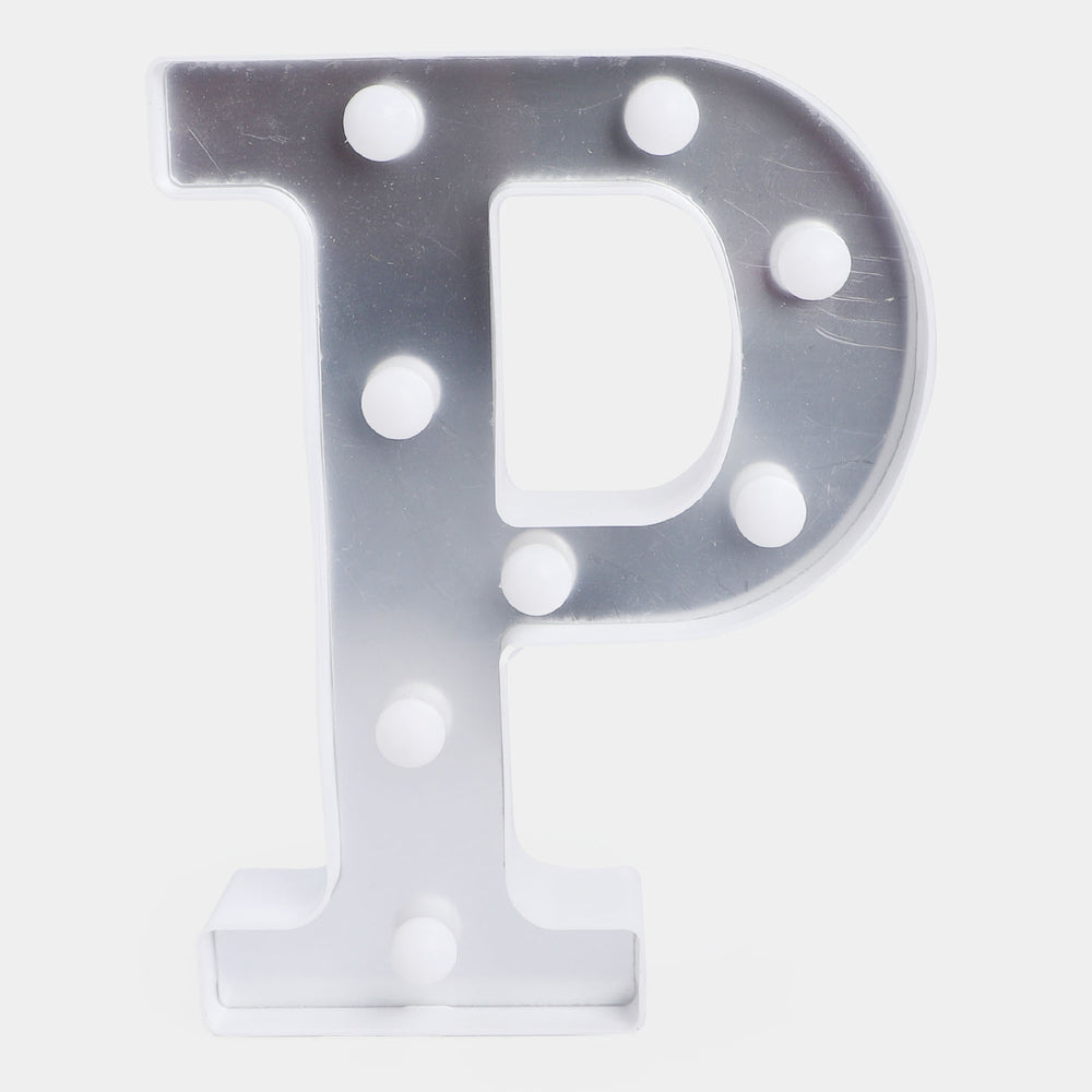Decoration HB LED Light Silver "P"