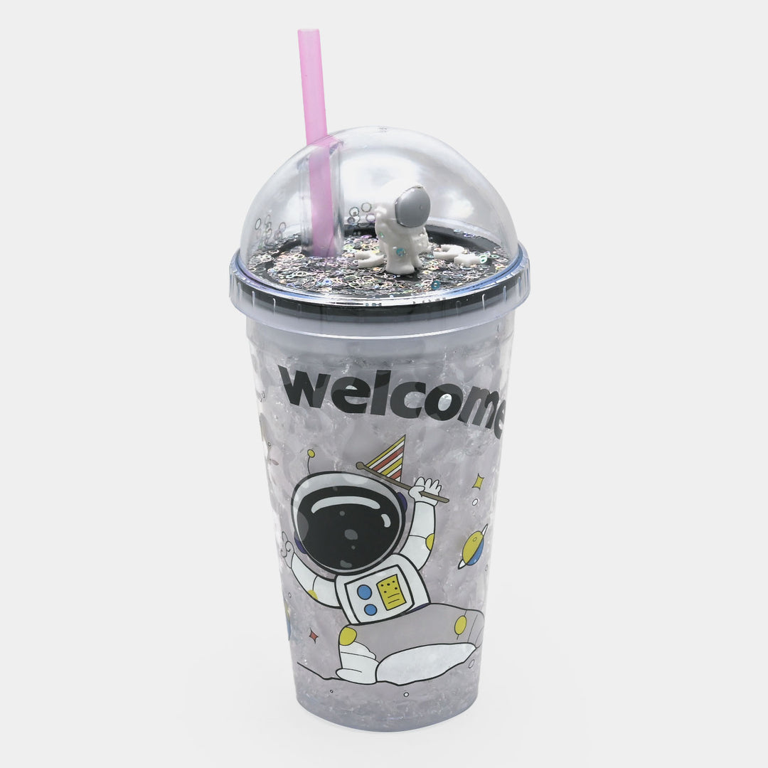 Fancy Straw Glass/Cup For Kids