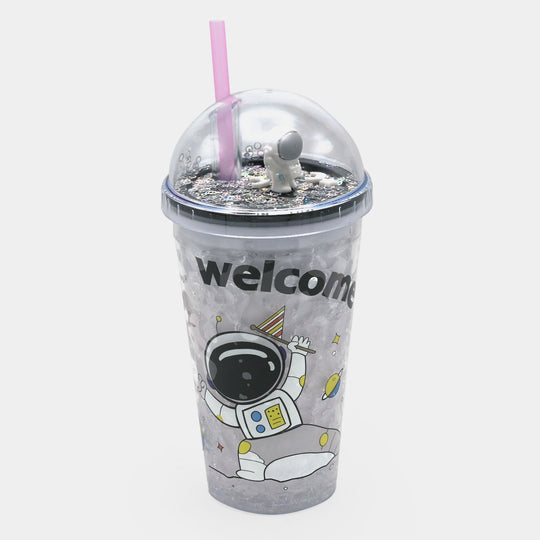 Fancy Straw Glass/Cup For Kids