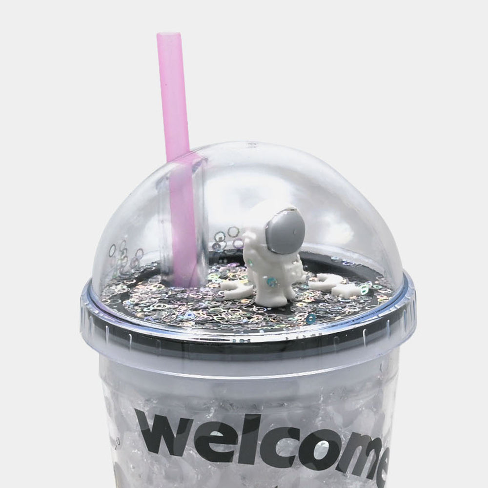 Fancy Straw Glass/Cup For Kids