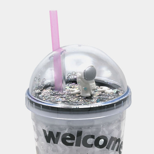 Fancy Straw Glass/Cup For Kids