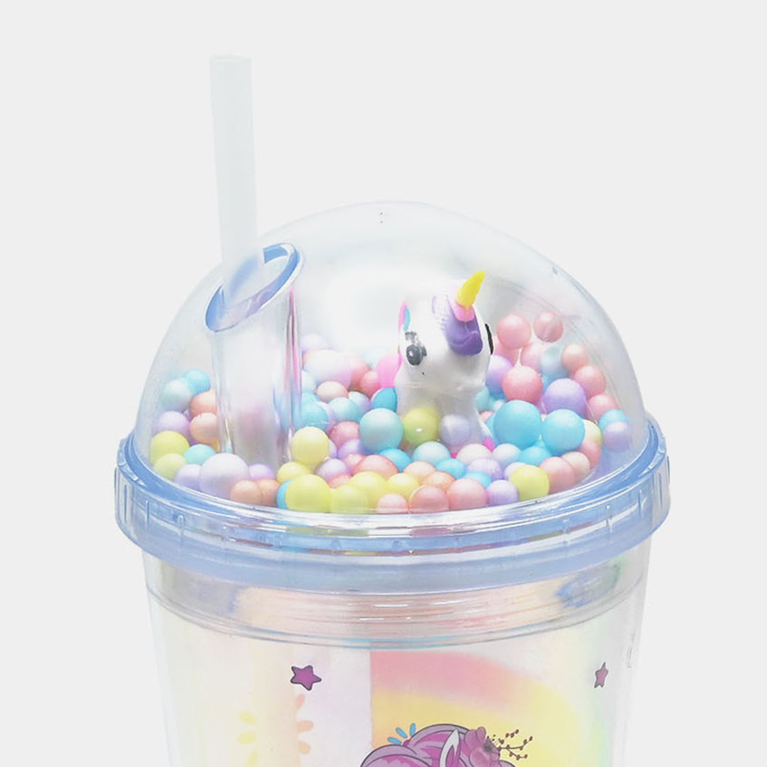 Fancy Straw Glass/Cup For Kids