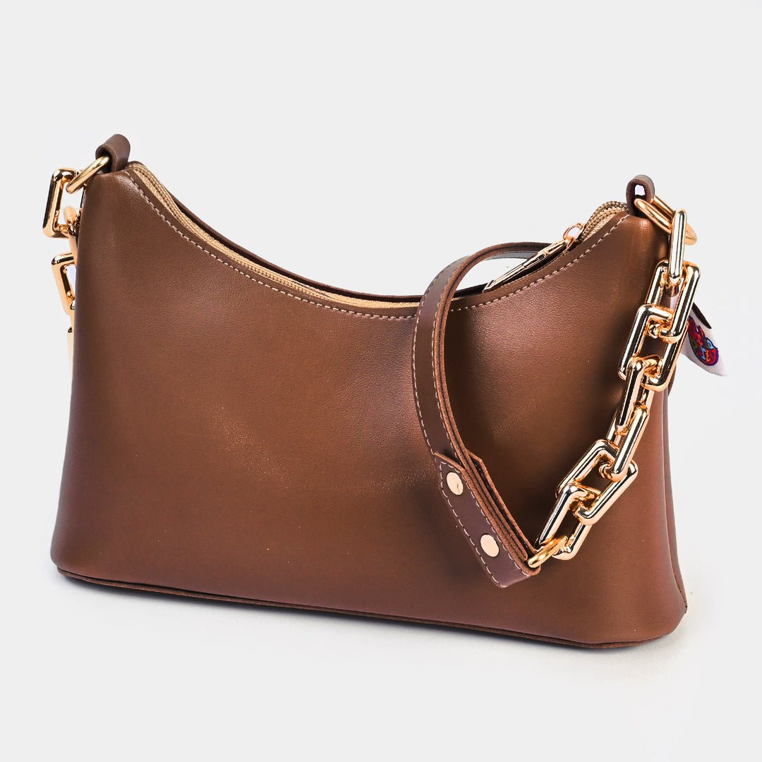 Girls Stylish Hand Bag | Dark Brown