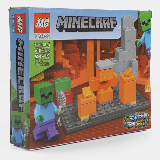 Minecraft Building Blocks Set For Kids | 58+PCs