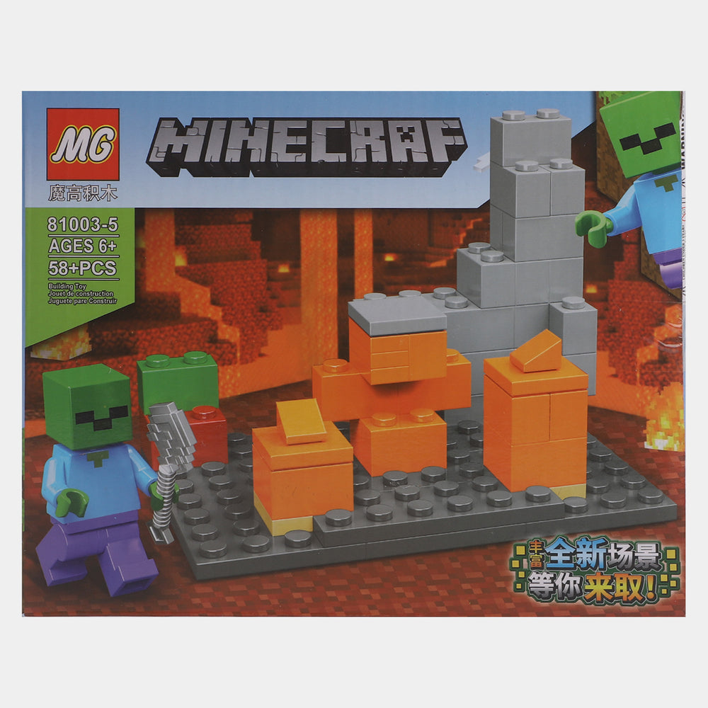 Minecraft Building Blocks Set For Kids | 58+PCs