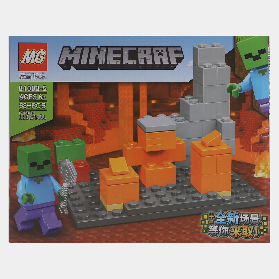 Minecraft Building Blocks Set For Kids | 58+PCs