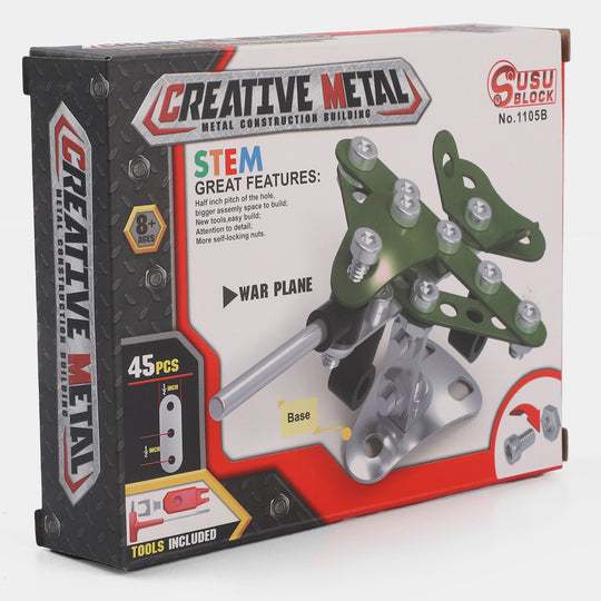 Creative Metal Block Toy For Kids | 45PCs