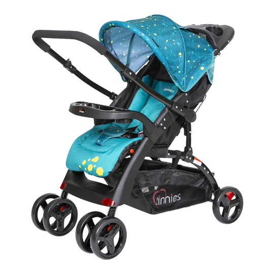 Tinnies Baby Stroller Reversible Handle Acid Blue C-18D