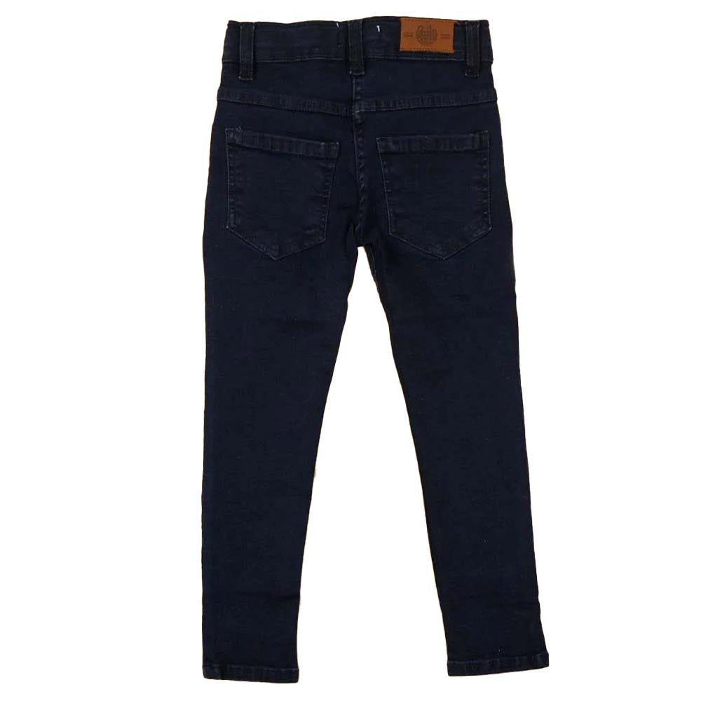 Basic Denim Pant For Girls - Dark Blue