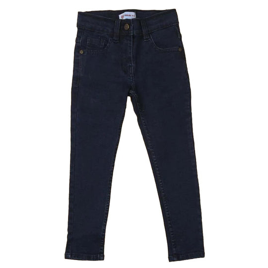 Basic Denim Pant For Girls - Dark Blue