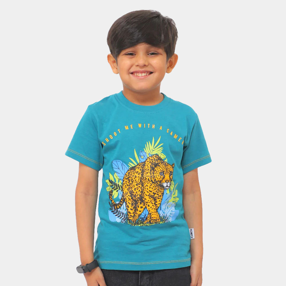 Boys T-Shirt Shoot me - Blue