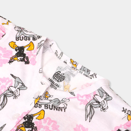 Girls Frock Printed Character- Printed