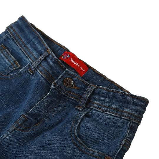 Basic Denim Pant For Boys - Mid Blue