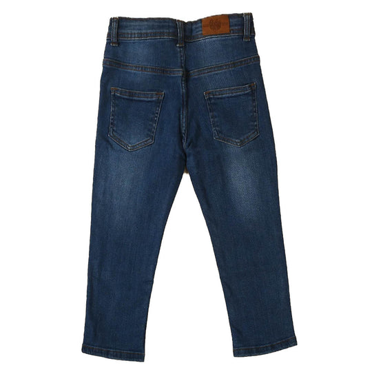 Basic Denim Pant For Boys - Mid Blue