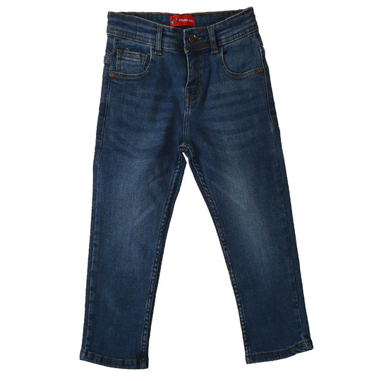 Basic Denim Pant For Boys - Mid Blue