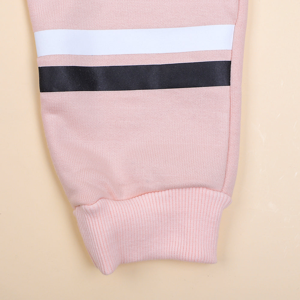 Youth Terry Pajama For Girls - Peach