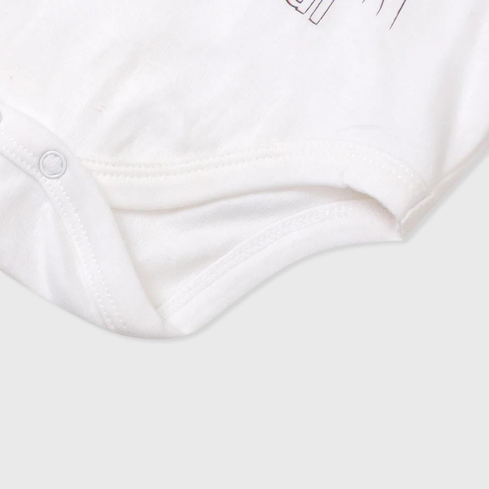 Infant Boys Independence Day Romper – White