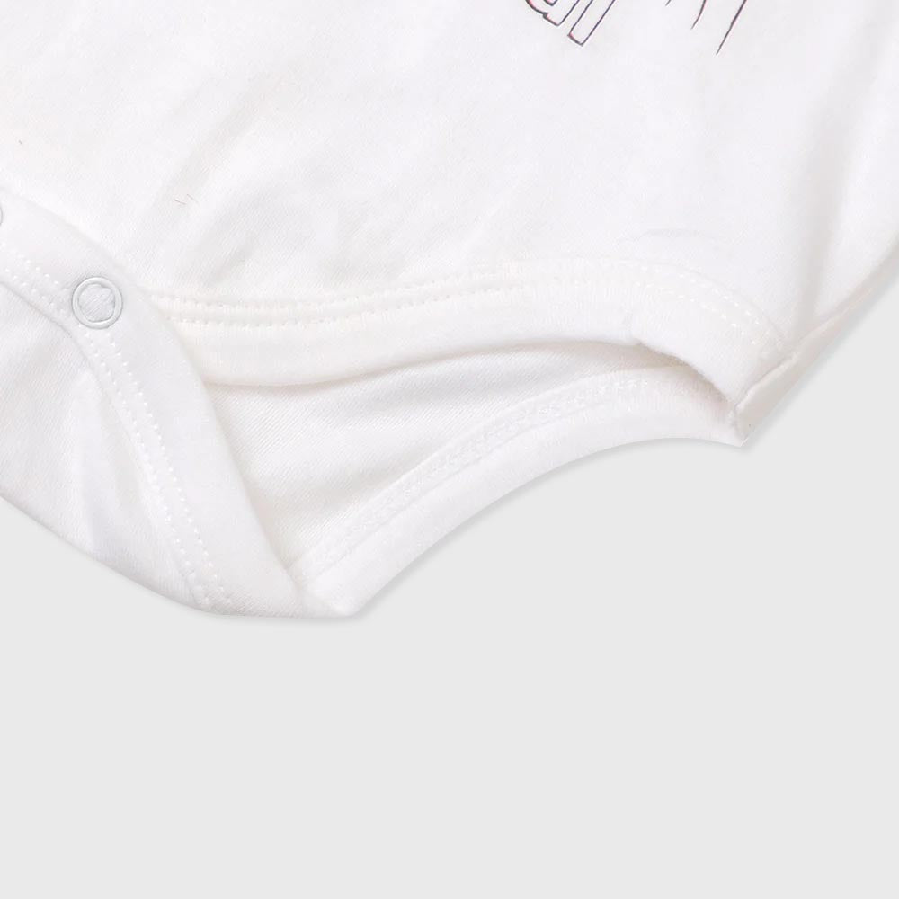 Infant  Boys Basic Romper Jashn e Azadi - White