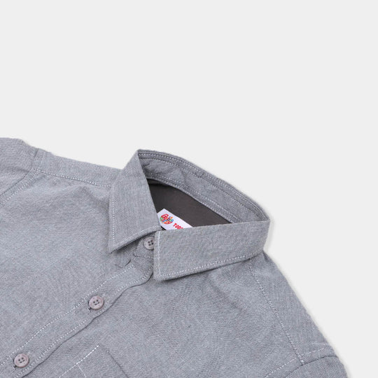 Boys Casual Shirt Cotton - GREY