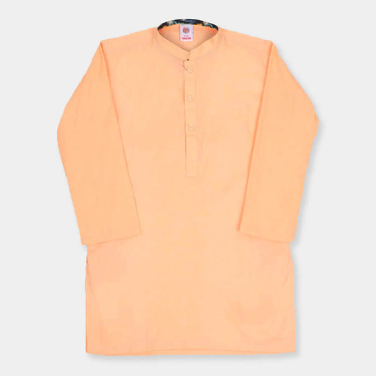 Boys Basic Kurta -Cream Puff