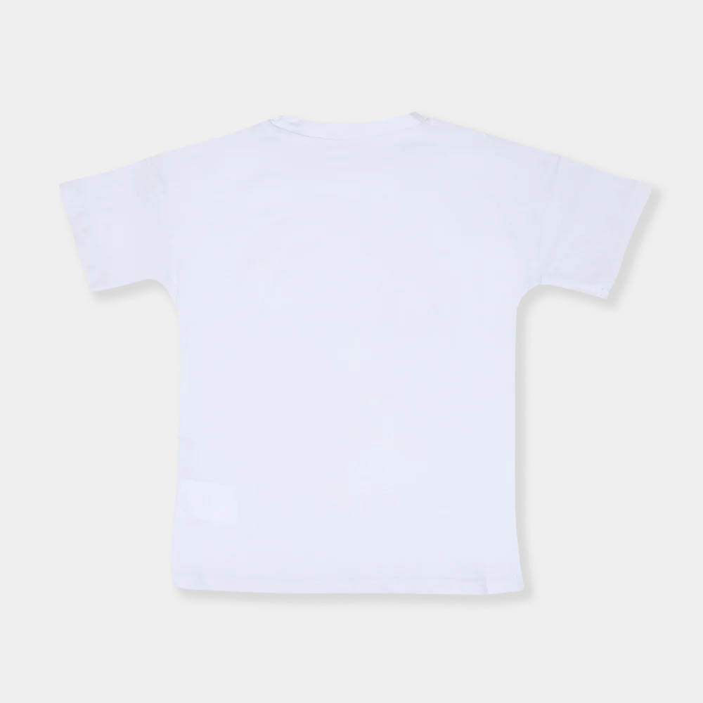 Girls T-Shirt Lisbon Beach E-C -White