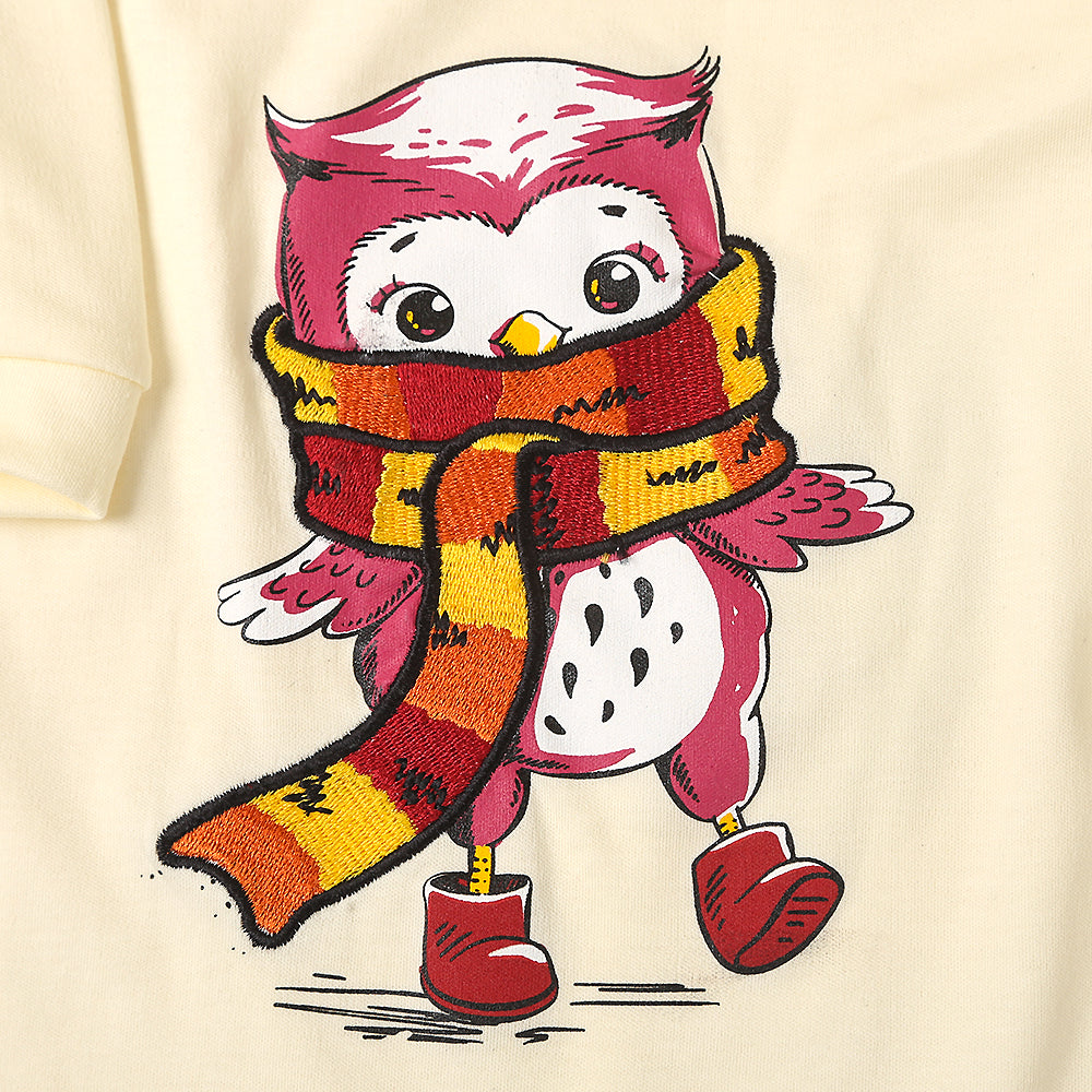 Fancy Owl Romper For Girls