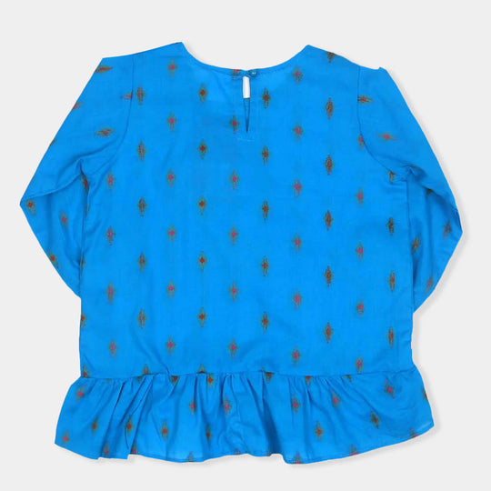 Girls Casual Top Moon Light - Sky Blue
