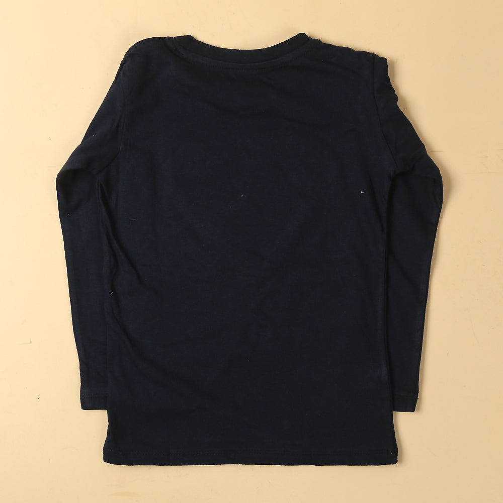 Character Night Suit For Boys - Navy