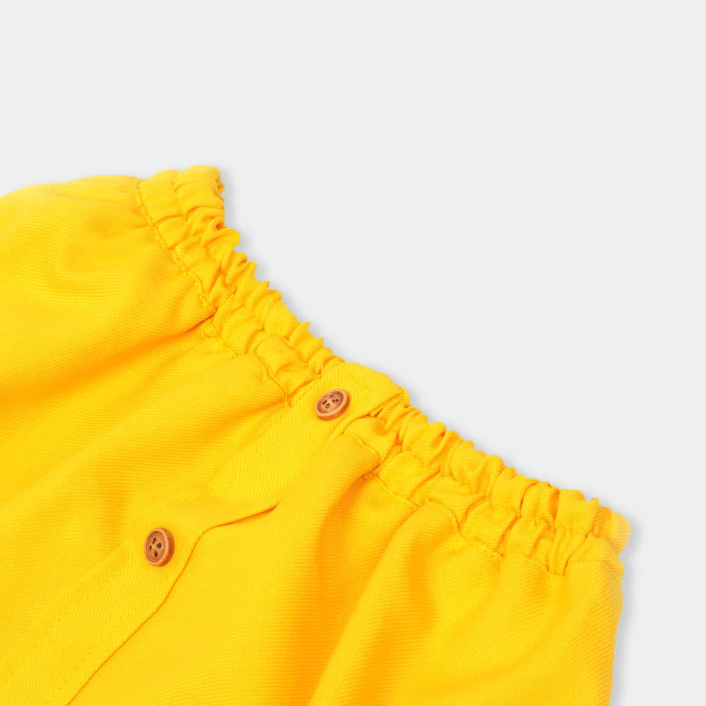 Girls Skirt Cotton Rainbow - Yellow