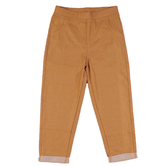 Infant Jeggings For Girls - Light Brown