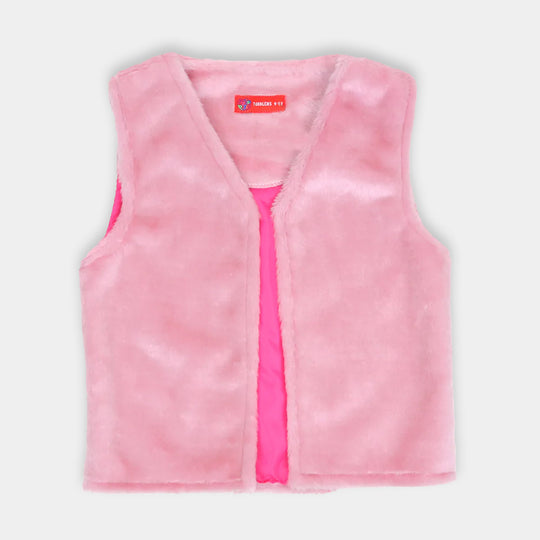 Puff Jacket For Girls - Pink