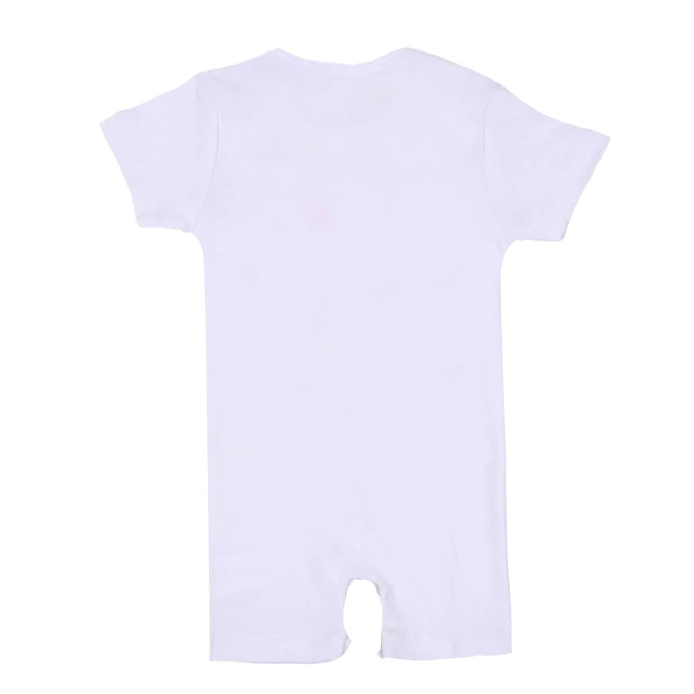 Infant Boys Knitted Romper Make A Giggle - White