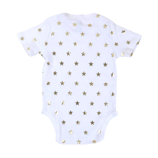 Star Romper For Unisex - White