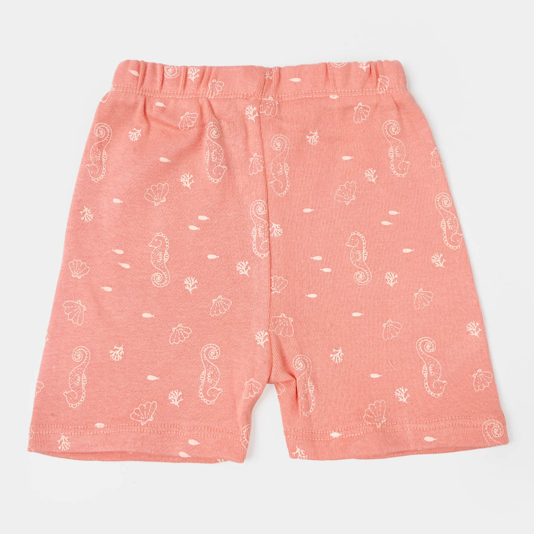 Infant Girls Short 3Pcs Sea Life - Multi