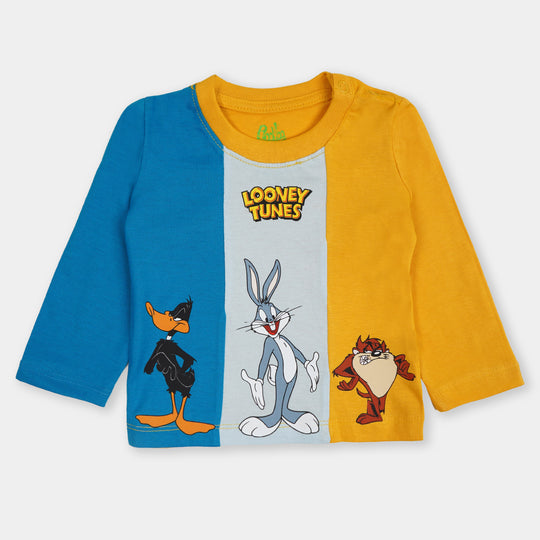 Infant Boys Round Neck T-Shirt Character- Multi