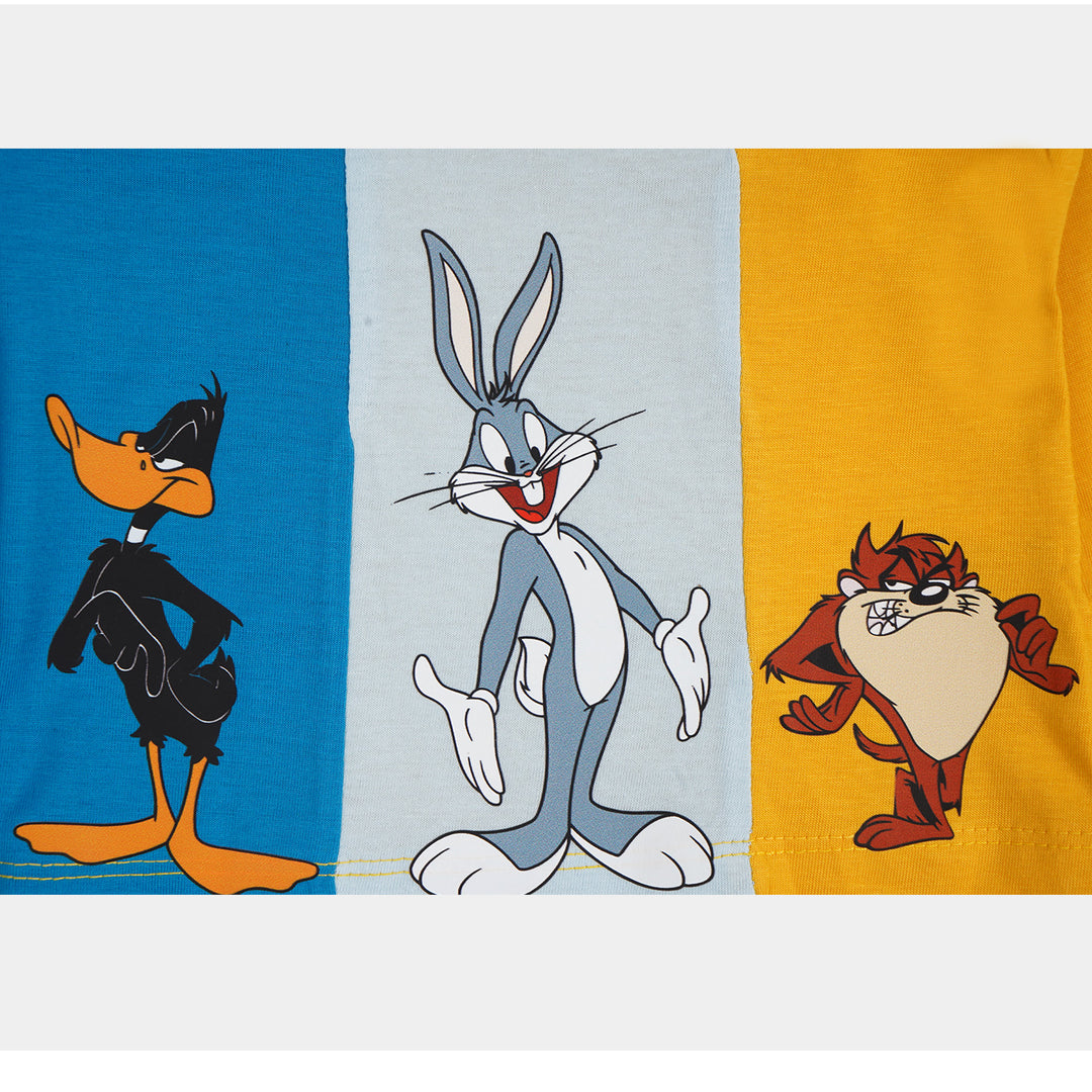 Infant Boys Round Neck T-Shirt Character- Multi