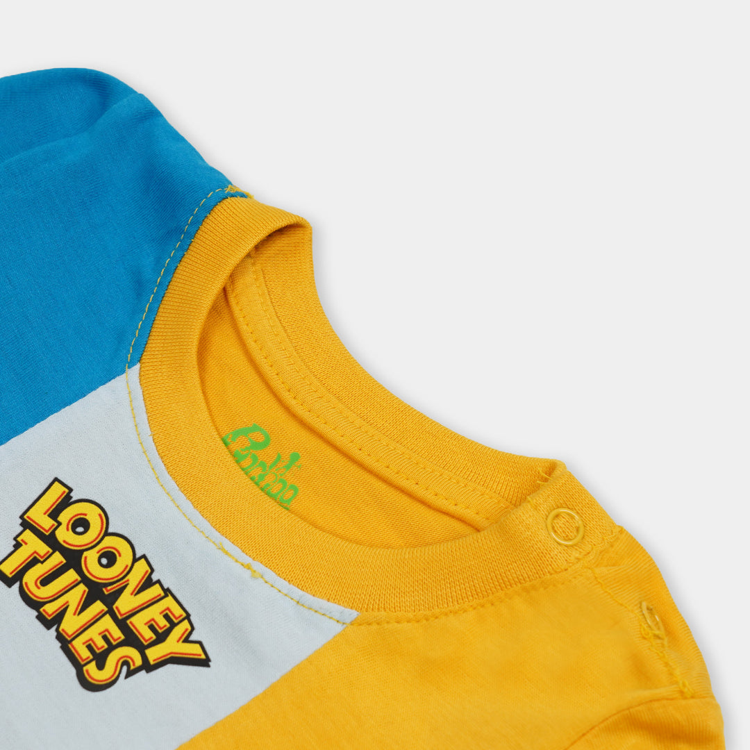 Infant Boys Round Neck T-Shirt Character- Multi
