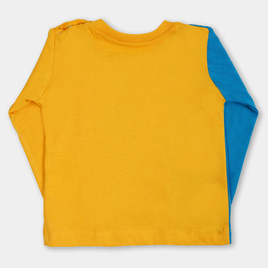 Infant Boys Round Neck T-Shirt Character- Multi