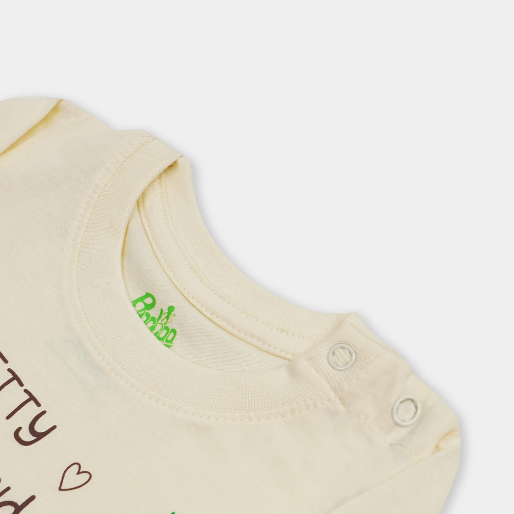 Infant Girls T-Shirt Vegetables - Cream