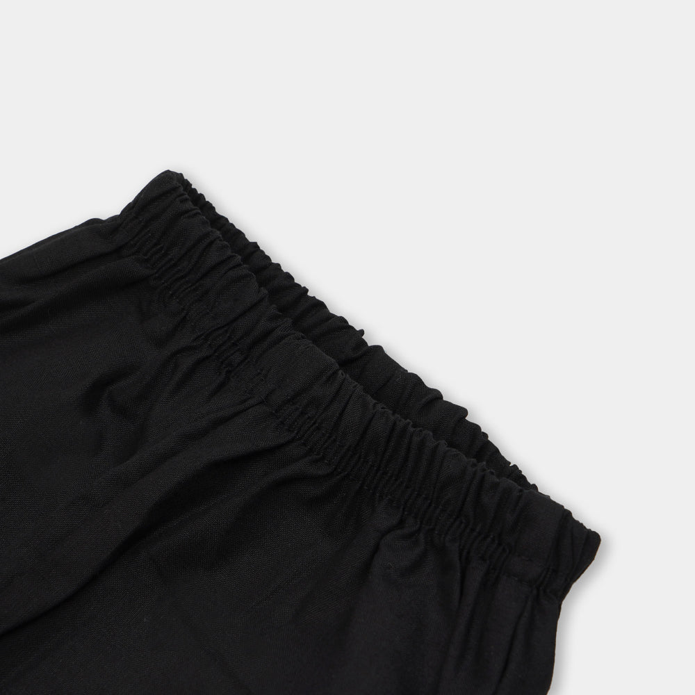 Infant Girls Bow Pant - BLACK