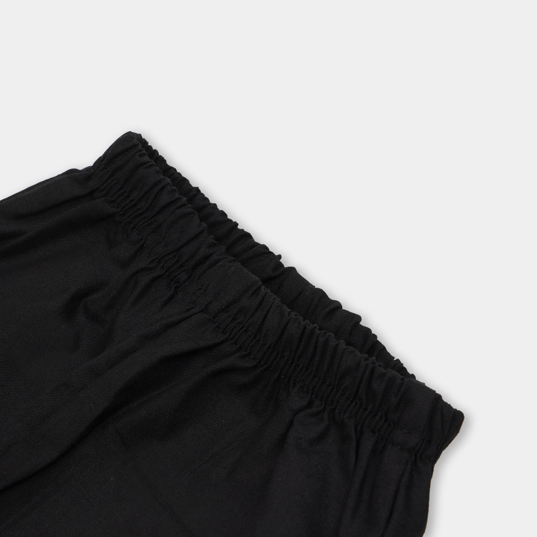 Infant Girls Bow Pant - BLACK