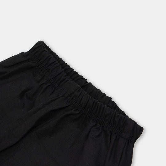 Infant Girls Bow Pant - BLACK