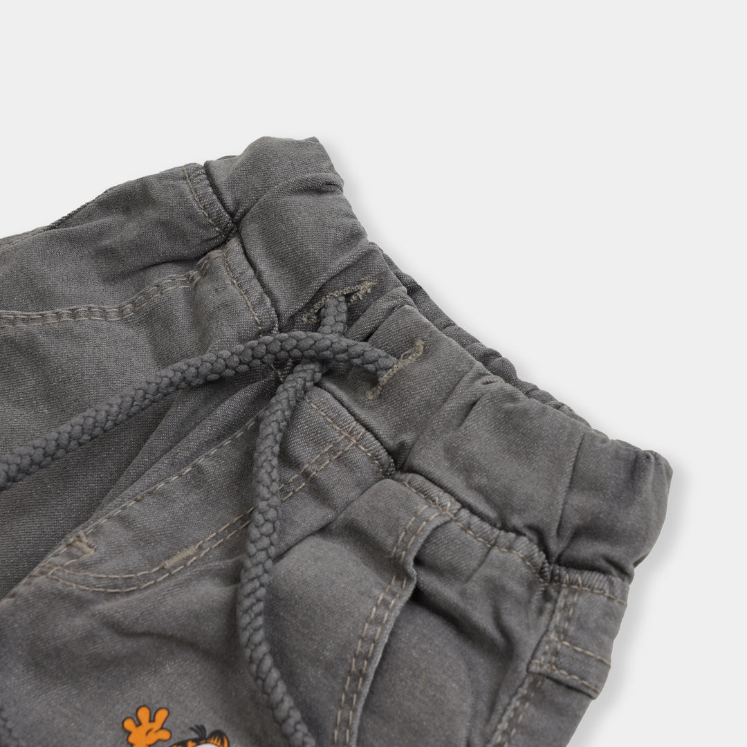 Infant Boys Pant Denim Character - GREY