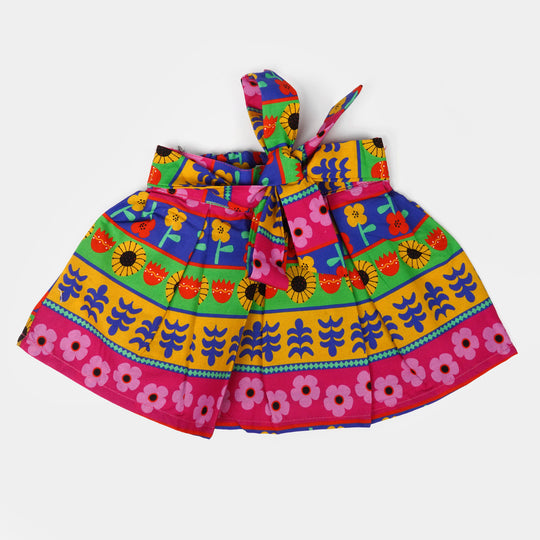 Infant Girls Cotton Casual Skirt - Multi